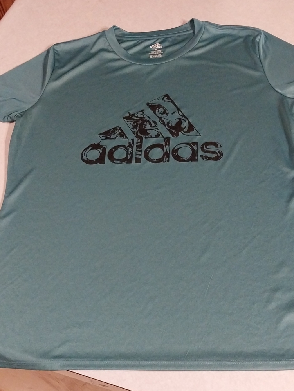 adidas Teal Athletic Logo Tee